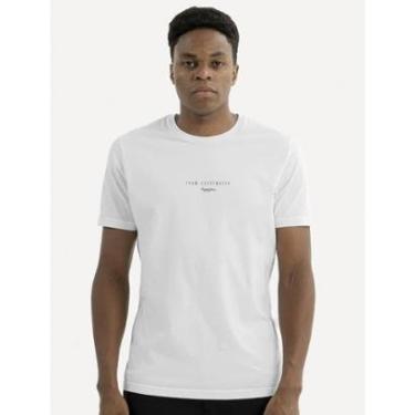 Imagem de Camiseta King & Joe Masculina Slim Respira Off-White-Masculino
