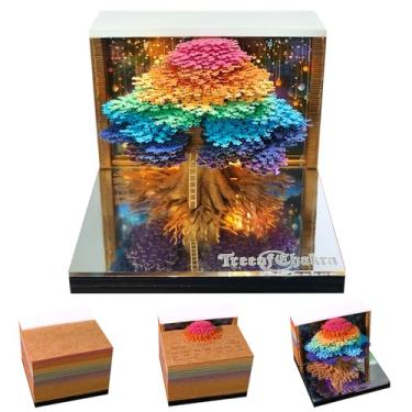 Imagem de Calendário de 2026, calendário semanal 3D, bloco de notas, calendário 3D, faça você mesmo, arte esculpida em papel, decoração de mesa, presente para Natal, aniversário, aniversário P