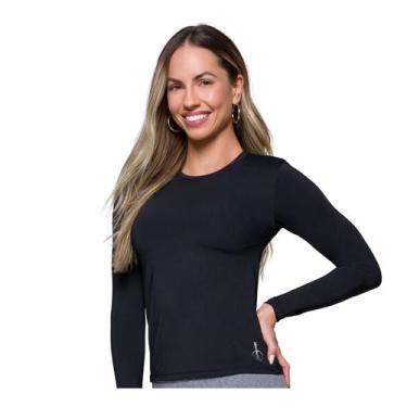 Imagem de 20750.003 selene camiseta adulto feminina protecao uv, G, 550, Preto