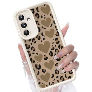 Imagem de CASBST Capa para Samsung Galaxy A13 5G / A04S, design de padrão criativo, capa de silicone líquido, moldura mais grossa à prova de choque e resistente a arranhões para Samsung A13 - corações de