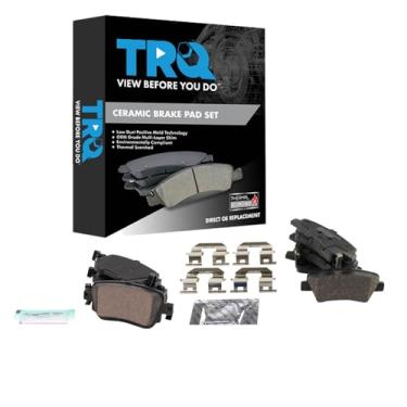 Imagem de TRQ Pastilhas de freio de cerâmica compatíveis com Hyundai Sonata 2016-2019 2016-2020 Kia Optima 2017-2019 Soul 2017 Soul EV