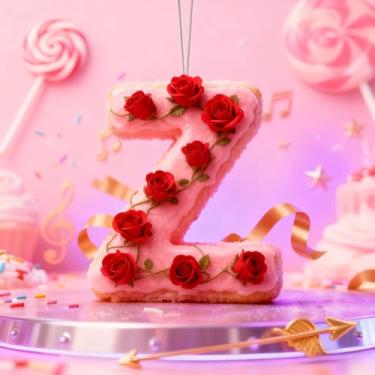 Imagem de Decorações de Dia dos Namorados de cristal A-Z, enfeites de Natal feitos à mão com letra rosa, decoração de carro e casa - decoração de acrílico escolar, ideias de troca de presentes para amigos, sala