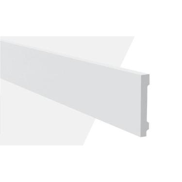 Imagem de Kit Rodapé de Poliestireno 5 Barras Lisas de 11cmX2,44m Rende 12,2 Met