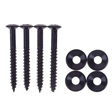 Imagem de 4 PCS Conjunto de Buches Junção do Braço Violão com Parafusos Fixação Ferrules porcas para Corpo Elétrico Baixo