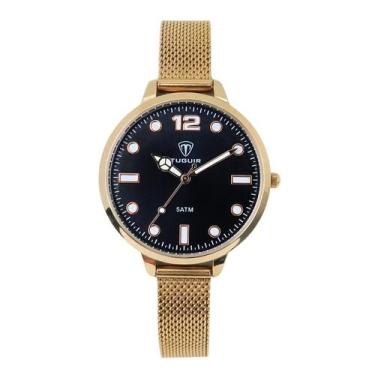 Imagem de Relógio Feminino Tuguir Analógico TG227 Rose e Preto