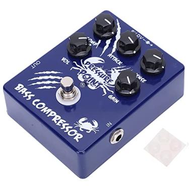 Imagem de LiebeWH Pedal de Compressor de Baixo, Carcaça de Liga de Alumínio, True Bypass Com Ataque e Sentido para Músicos