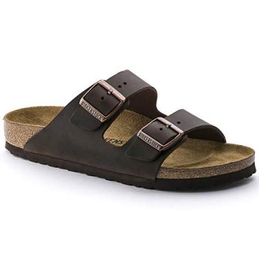 Imagem de Birkenstock Arizona SFB Feminino, Couro oleado Habana, 11-11.5 Narrow