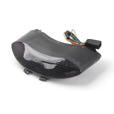 Imagem de ArashiMoto Lanterna traseira de LED Arashi para Triumph Daytona 675 2005-2010, Speed Triple 2008-2010, Speed Triple R, peças de acessórios de motocicleta, luz traseira de freio, lente fumê integrada