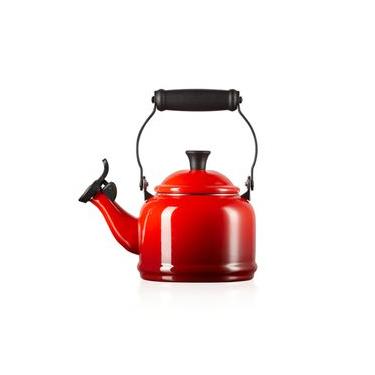 Imagem de Chaleira Demi Com Apito Vermelha 1.1 Litros - Le Creuset Esmaltado