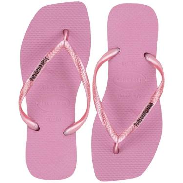Imagem de Chinelo Feminino Slim Square Logo Metallic Havaianas - 4148257