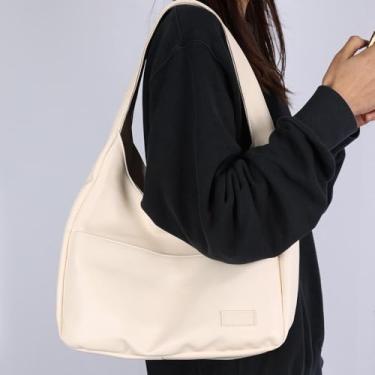 Imagem de Bolsas de ombro femininas nova bolsa de grande capacidade bolsa feminina bolsa balde de água, 01 Bege, tamanho �nico