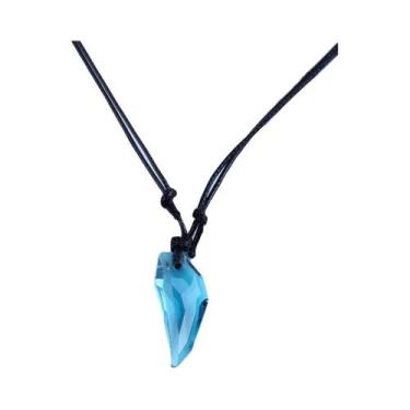 Imagem de Colar Com Pingente De Lobo De Cristal Austríaco Longo Para Homens, Pre