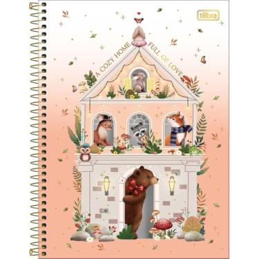 Imagem de Caderno Loveland Universitário Espiral TILIBRA - 10M 160 Folhas (A cozy Home Full of Love)