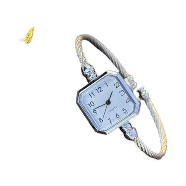 Imagem de Relógio Digital Casual Feminino Estiloso Com Pulseira Aberta Compacto 