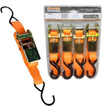 Imagem de Cinta Corda Para Amarrar e Prender Carga com Catraca - 4 Unidades - 4,