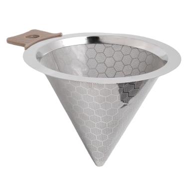 Imagem de Luocute Despeje sobre o Gotejador de café, Filtro Reutilizável de Aço Inoxidável de Grande Capacidade, Cafeteira Sem Papel Com Copo Removível para chá e Leite