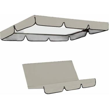 Imagem de Capa protetora para balanço de 3 lugares, rede ou tenda, com cobertura para teto, ideal para proteção no jardim (balanços não incluídos).