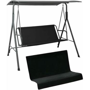 Imagem de Capa de substituição para balanço de pátio de 2/3 lugares, capa impermeável e resistente em tecido Oxford 600D para assento de balanço, capas para almofadas de balanço, para balanço de jardim/pátio~/