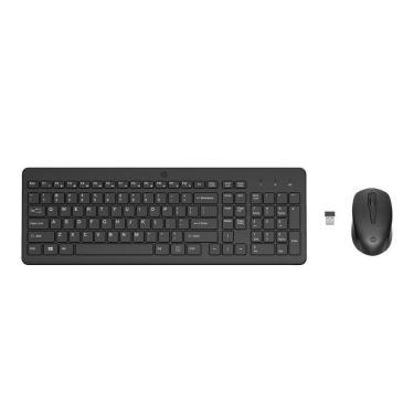 Imagem de Kit Mouse e Teclado Sem Fio HP 330, Wireless, ABNT2, Com Teclado Numérico, Preto - 2V9E6AA#AC4-Unissex