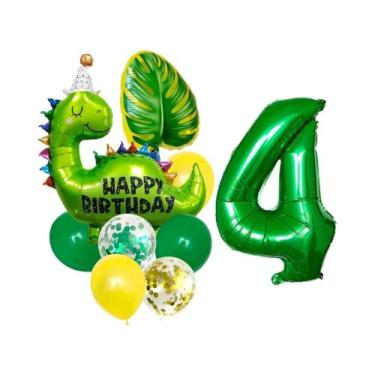 Imagem de Conjunto De Balões De Aniversário Com Tema Dinossauro Jurássico, Balõe