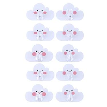 Imagem de Ganchos Adesivos de Alta Resistência Autoadesivos para Parede Porta Armário - Suportes Pendurar na Cozinha Banheiro Casa