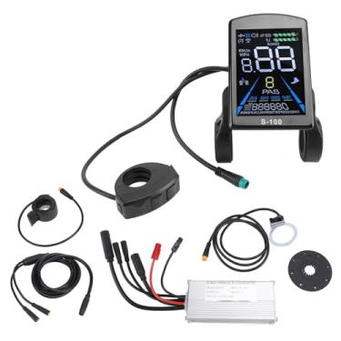 Imagem de Kit de Controlador de Bicicleta Elétrica, Kit de Controlador de Conversão de Lítio para Bicicleta Elétrica 22A 36V 48V Controlador de Motor S100 Display Colorido Kit de