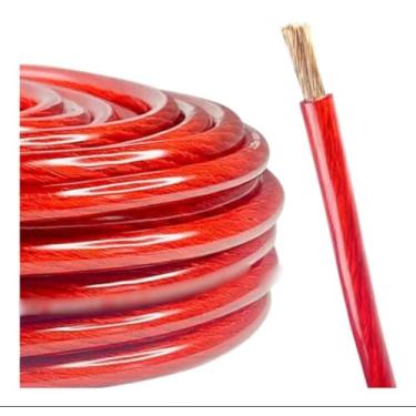 Imagem de Disan Cabo de Alimentação para Som Automotivo, 21mm, Vermelho, 5 Metros, Alta Capacidade de Condução