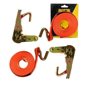 Imagem de Kit 2 Cinta Catraca Amarração 800kg Carretinha, Moto, JetSki, Carro, Caminhão, Caminhonete, Picape, Reboque, Carreta