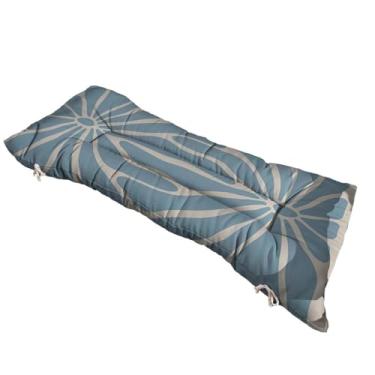 Imagem de Almofada Futon 120 cm x 40 cm para cadeira e banco estampada - Varias Estampas - Futon grande Moderna(floral moderno)