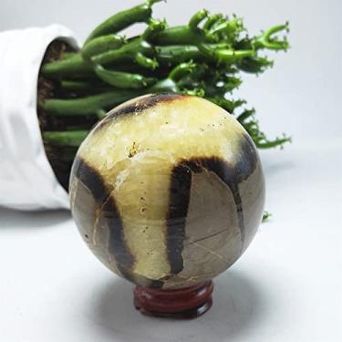 Imagem de Decoração de casa, bolas de cristal de 4-7 cm, esfera de pedra de besouro, bola de quartzo de septário natural, presentes de decoração de casa, pedra de cristal natural (cor: 6-7 cm, tamanho: CH)