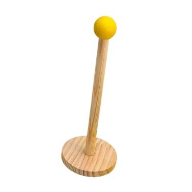 Imagem de Ｂｅｓｇａ Suporte de Papel Toalha de Madeira, Dispensador de Papel Toalha, Organizador Rústico, Suporte Portátil para Rolo, Ideal para Decoração de Armários de