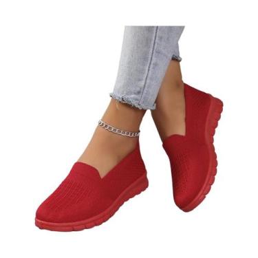 Imagem de Tênis Casuais Femininos De Verão Em Malha Respirável, Sapatos Vulcaniz