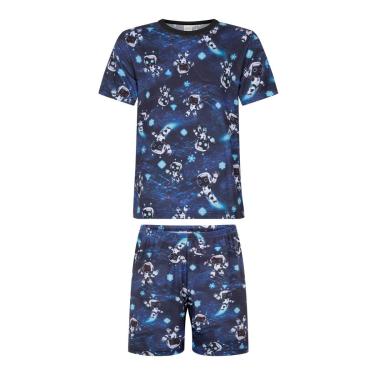 Imagem de Pijama Infantil Menino Espacial Azul Alakazoo-Masculino