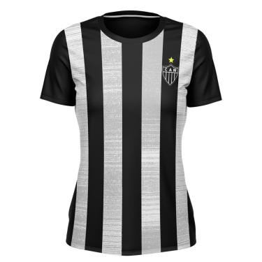 Imagem de Camiseta Braziliene Wag Clube Atlético Mineiro Feminino - Preto-Feminino