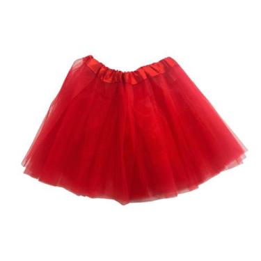 Imagem de Saia de tule 30cm lisa fantasia cosplay linda e fofa p/festa - DreamIn