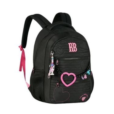 Imagem de Mochila De Costas Rebecca Bonbon Heart Beats Com Chaveiro Escolar Juve