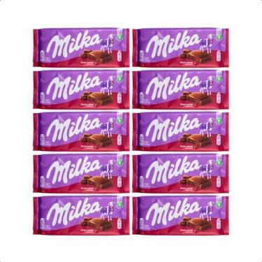 Imagem de Kit 10 Barras MILKA Dark Extra Cocoa - Chocolate Import