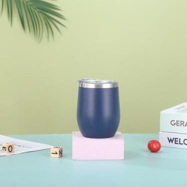 Imagem de Copo Térmico Cuia 360ml Inox Tampa Oval Bebida Quente e Fria 5817 - NE