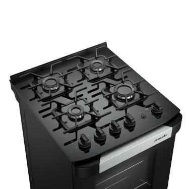 Imagem de Fogão Mueller Decorato Vetro Piso 4 Bocas Preto Fosco G3 601230050 Bivolt