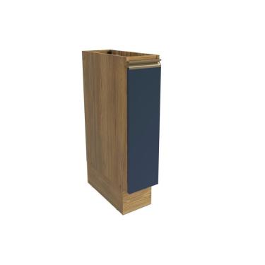 Imagem de Nicho Porta Condimentos Celeste Kappesberg 100% Mdf Nogueira/azul 20cm