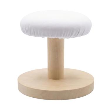 Imagem de Tábua de passar roupa de mesa pequena acolchoada com base de madeira, tábuas de engomar no peito e na manga para alfaiate, casa, lavanderia, apartamento (pequeno)