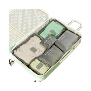 Imagem de Conjunto De Viagem Com 6 Peças, Bolsa Organizadora De Roupas, Kit De O