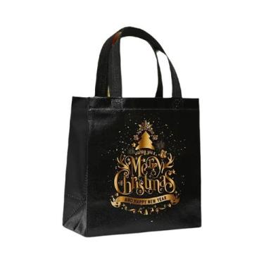 Imagem de Bolsas De Presente De Natal Com Boneco De Neve, 8 Peças, Sacolas De Na