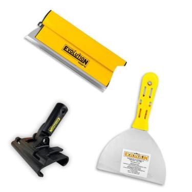 Imagem de Kit Desempenadeira Flexível Evolution Com Suporte Alongador Preto E Es