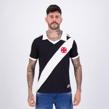 Imagem de Camisa Vasco Retrô 1988 Preta - Retromania, M