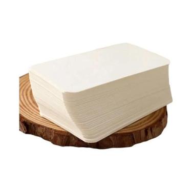 Imagem de Cartões De Papel Kraft Retro Em Branco Dupla Face 100pcs DIY Para Conv