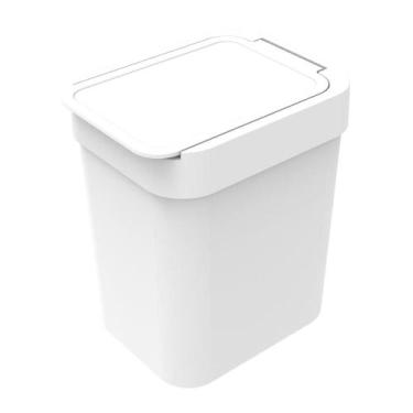 Imagem de Lixeira 2,5l organização,limpeza,lavabo,banheiro soprano - branco