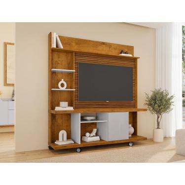 Imagem de Home Theater Taurus Ripado Naturalle/Off White – Bechara Móveis