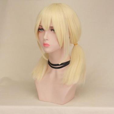 Imagem de Peruca de cosplay Genshins Impacts Klees, fantasia de cabelo sintético