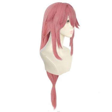 Imagem de Peruca de cosplay Genshins Impacts Yaes Mikos Synthetic Hair - yiweisa